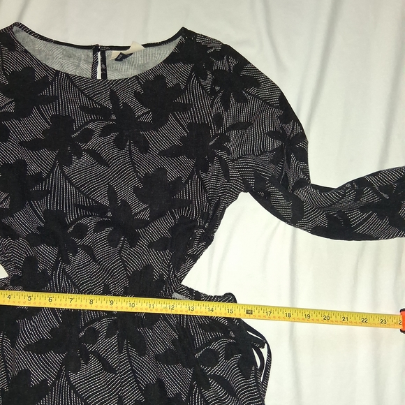 Universal Thread Black and Gray Long Sleeve Dress Women Size M - Picture 12 of 14